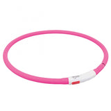 Trixie Flash Leuchtring USB aus Silikon - royalblau