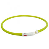 Trixie Flash Leuchtring USB aus Silikon - royalblau