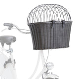 Trixie Front-Fahrradkorb aus Polyrattan