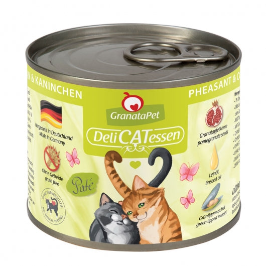 GranataPet Delicatessen Dose Fasan & Kaninchen - 200 g – 6er-Pack