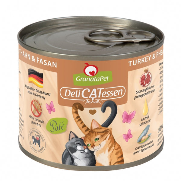 GranataPet Delicatessen Dose Truthahn & Fasan - 200 g – 6er-Pack