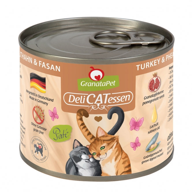 GranataPet Delicatessen Dose Truthahn & Fasan - 200 g – 6er-Pack