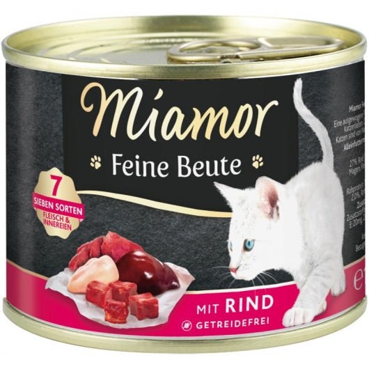Miamor Dose Feine Beute Rind - 185g – 12er-Pack
