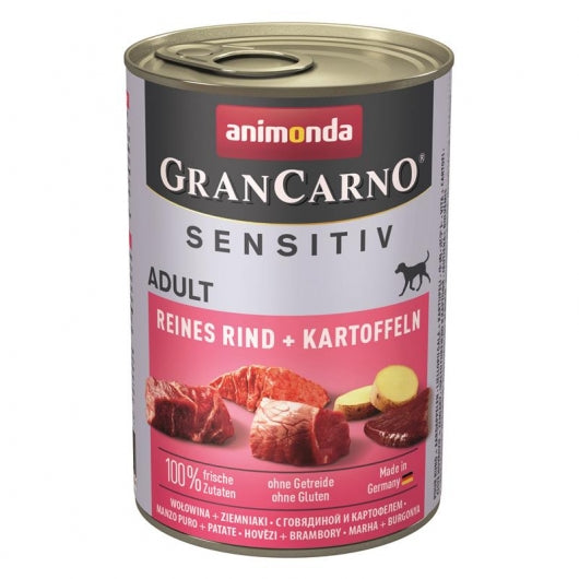 Animonda GranCarno Adult Sensitive Rind & Kartoffeln - 400 g – 6er-Pack
