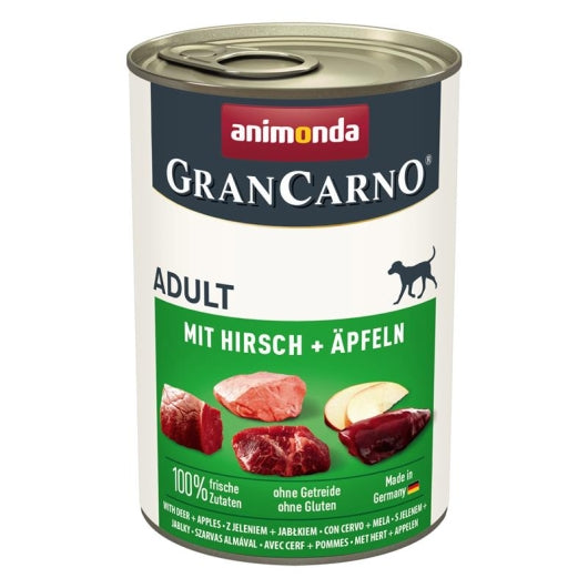 Animonda GranCarno Adult mit Hirsch & Äpfeln - 400g – 6er-Pack