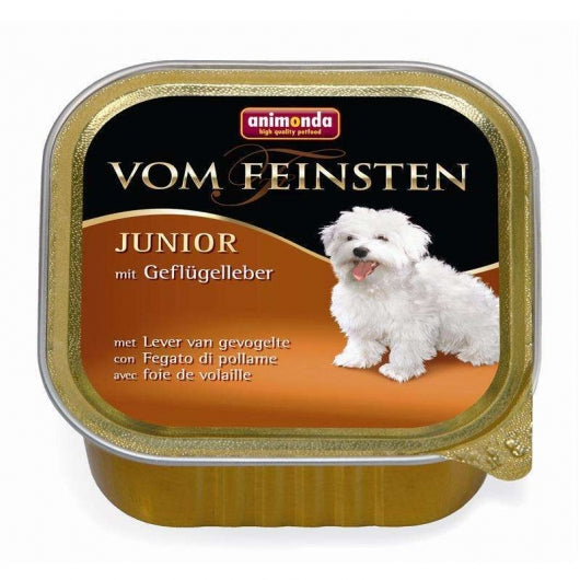 Animonda vom Feinsten Junior mit Geflügelleber 150g – 22er-Pack