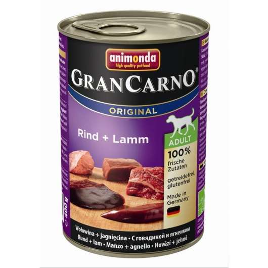 Animonda Dog Dose GranCarno Adult Rind & Lamm 400g – 6er-Pack