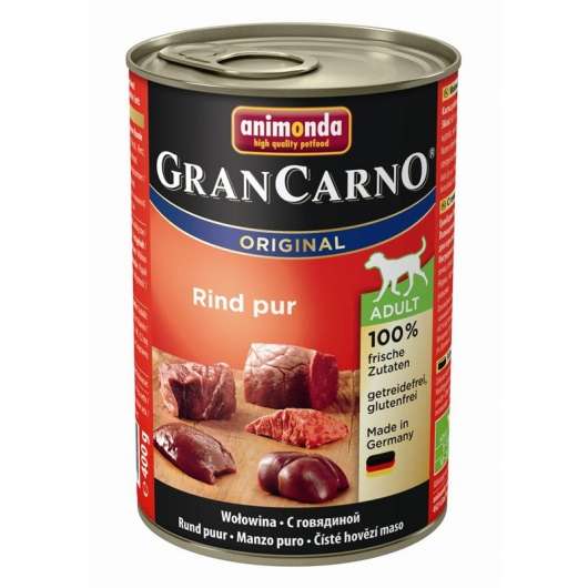 Animonda Dog Dose GranCarno Adult Rindfleisch pur 400g – 6er-Pack