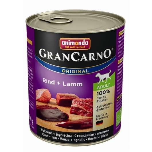 Animonda GranCarno Adult Rind & Lamm 800g – 6er-Pack