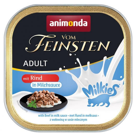 Animonda vom Feinsten Milkies Rind in Milchsauce 100g – 32er-Pack