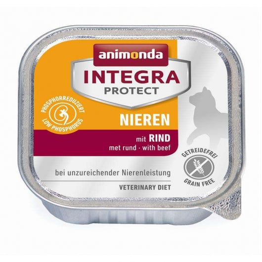 Animonda Cat Schale Integra Protect Niere mit Rind 100g – 16er-Pack