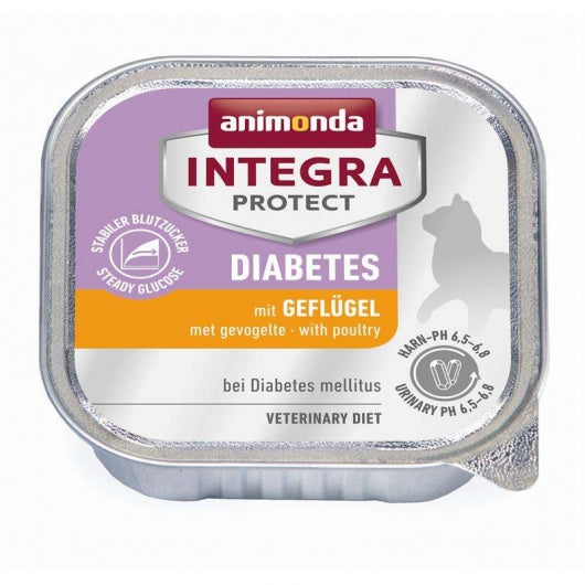Animonda Cat Schale Integra Protect Diabetes mit Geflügel 100g – 16er-Pack