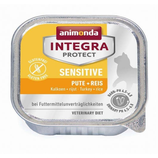 Animonda Cat Schale Integra Protect Sensitiv mit Pute & Reis 100g – 16er-Pack