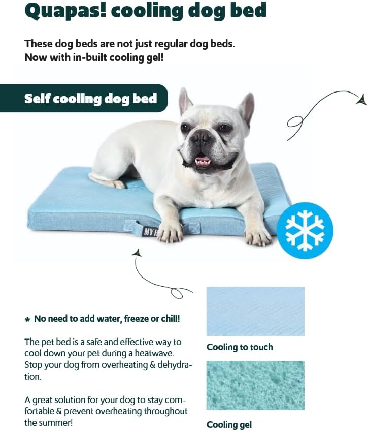 QUAPAS! self-cooling dog bed