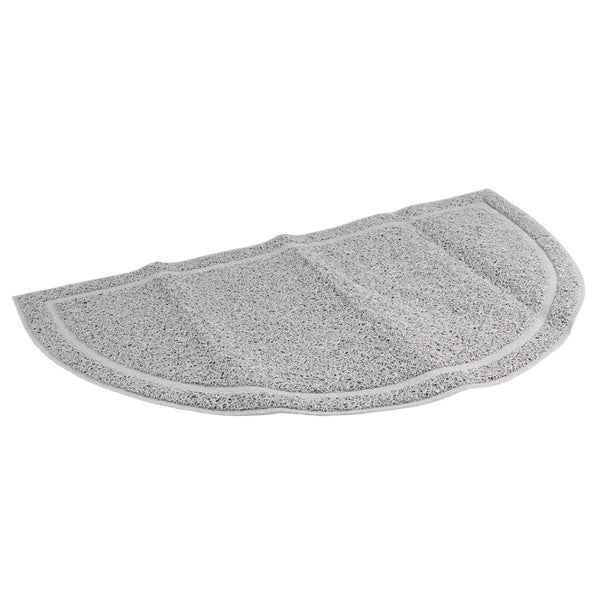 Duvoplus Toiletten-Vorleger halbrund - grau