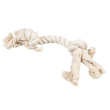 Duvoplus ECO Baumwoll-Tau mit 2 Knoten - weiß - 25cm / 90g