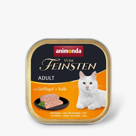 Animonda vom Feinsten Adult mit Geflügel & Kalb 100g – 32er-Pack