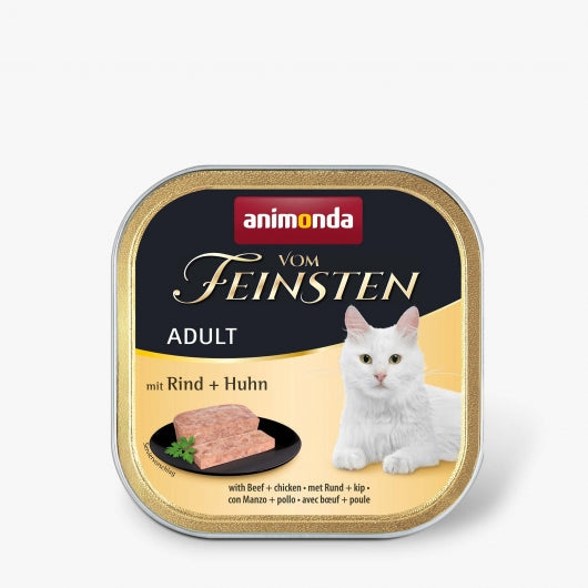 Animonda vom Feinsten Adult mit Rind & Huhn 100g – 32er-Pack