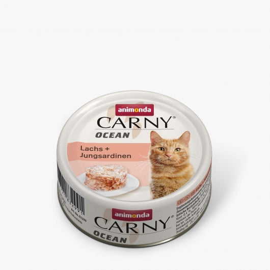 Animonda Carny Ocean Lachs & Jungsardinen 80g – 12er-Pack