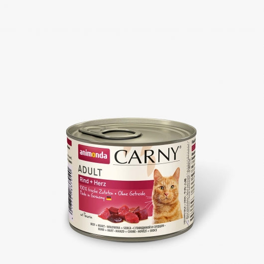 Animonda Cat Dose Carny Adult Rind & Herz - 200 g – 6er-Pack