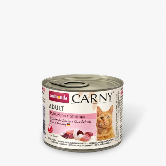 Animonda Cat Dose Carny Adult Pute & Huhn & Shrimps - 200 g – 6er-Pack