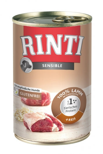 Rinti Sensible Lamm + Reis 400g – 12er-Pack