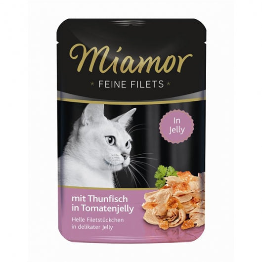 Miamor Feine Filets PB 100g - Feine Filets Huhn & Ananas – 24er-Pack