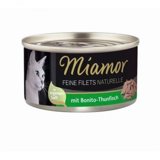 Miamor Feine Filets naturelle 80g - Bonito-Thunfisch – 24er-Pack