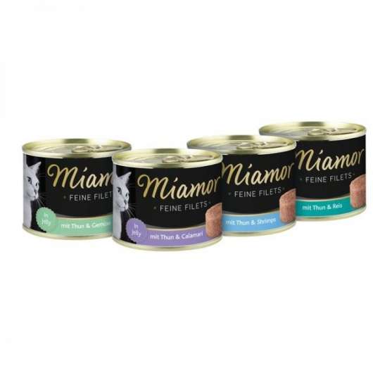 Miamor Feine Filets 185g - Thunfisch & Calamari – 12er-Pack