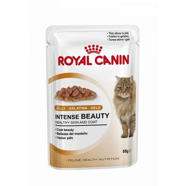 Royal Canin Intense Beauty in Gelee – Nassfutter für Katzen – Multipack 12 × 85 g