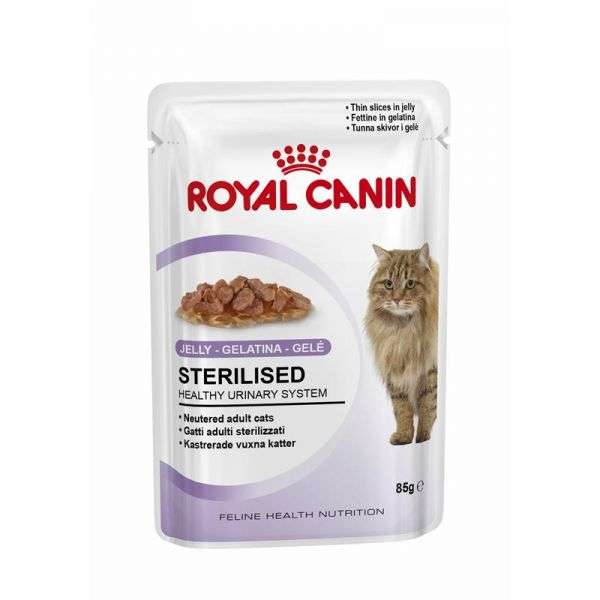 Royal Canin Sterilised in Gelee – Nassfutter für kastrierte Katzen – Multipack 12 × 85 g